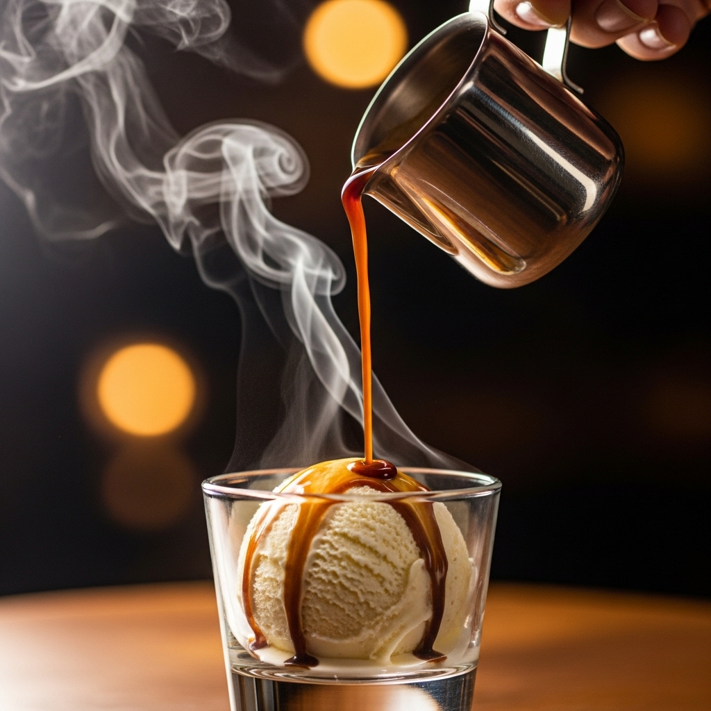 A steaming cup of black coffee on a wooden table with morning light.